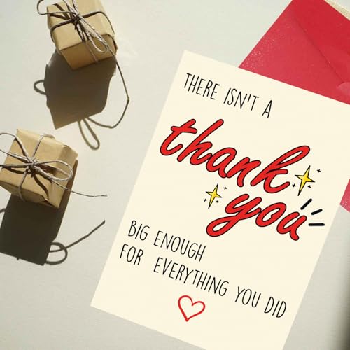 Cheerin Thank You Card – Elegant Thank You Greeting Card with Envelope – Thoughtful Appreciation Gift for Teacher, Boss, Friend, Coach, or Colleague - Image 5