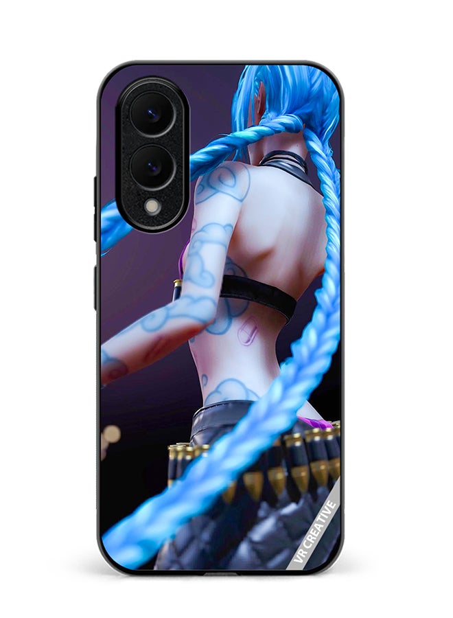VR CREATIVE Protective Case Cover For Samsung Galaxy S25 Edge Jinx League Of Legends Design Multicolour