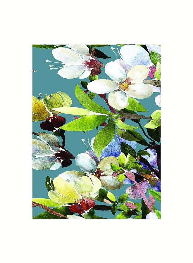 HARMAN Pack of 16 Harman Magnolia Forest Paper Napkin Blue Guest 4.5" x 8" - Image 1