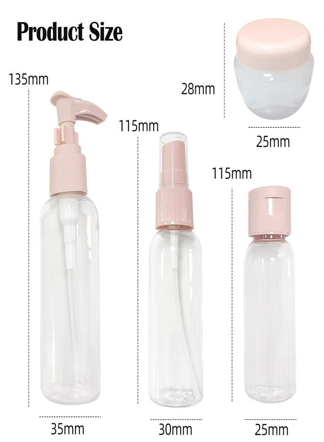 Shudyear 13 Pcs Travel Bottles Set For Toiletries,Leak Proof Refillable Squeezable Bottles With Clear Storage Bag And Laber,Empty Plastic Travel Bottles For Cosmetics,Shower Gel,Lotion,Shampoo - 60 Ml - Image 2