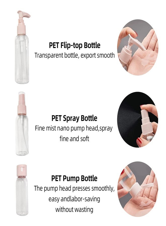 Shudyear 13 Pcs Travel Bottles Set For Toiletries,Leak Proof Refillable Squeezable Bottles With Clear Storage Bag And Laber,Empty Plastic Travel Bottles For Cosmetics,Shower Gel,Lotion,Shampoo - 60 Ml - Image 4