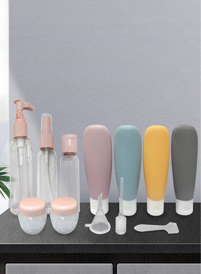 Shudyear 13 Pcs Travel Bottles Set For Toiletries,Leak Proof Refillable Squeezable Bottles With Clear Storage Bag And Laber,Empty Plastic Travel Bottles For Cosmetics,Shower Gel,Lotion,Shampoo - 60 Ml - Image 5