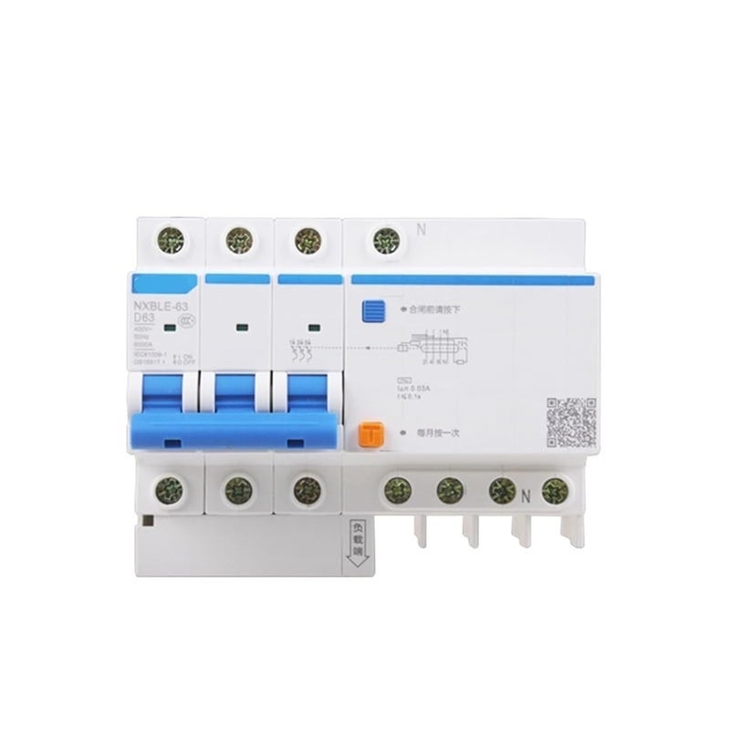 NXBLE 63 RCBO Residual Current Circuit Breaker 6KA Type D 3P 30mA 10A - Image 5