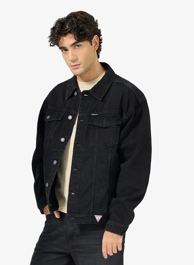 GUESS  Unisex Oversized Trucker Jacket  | Best Price UAE