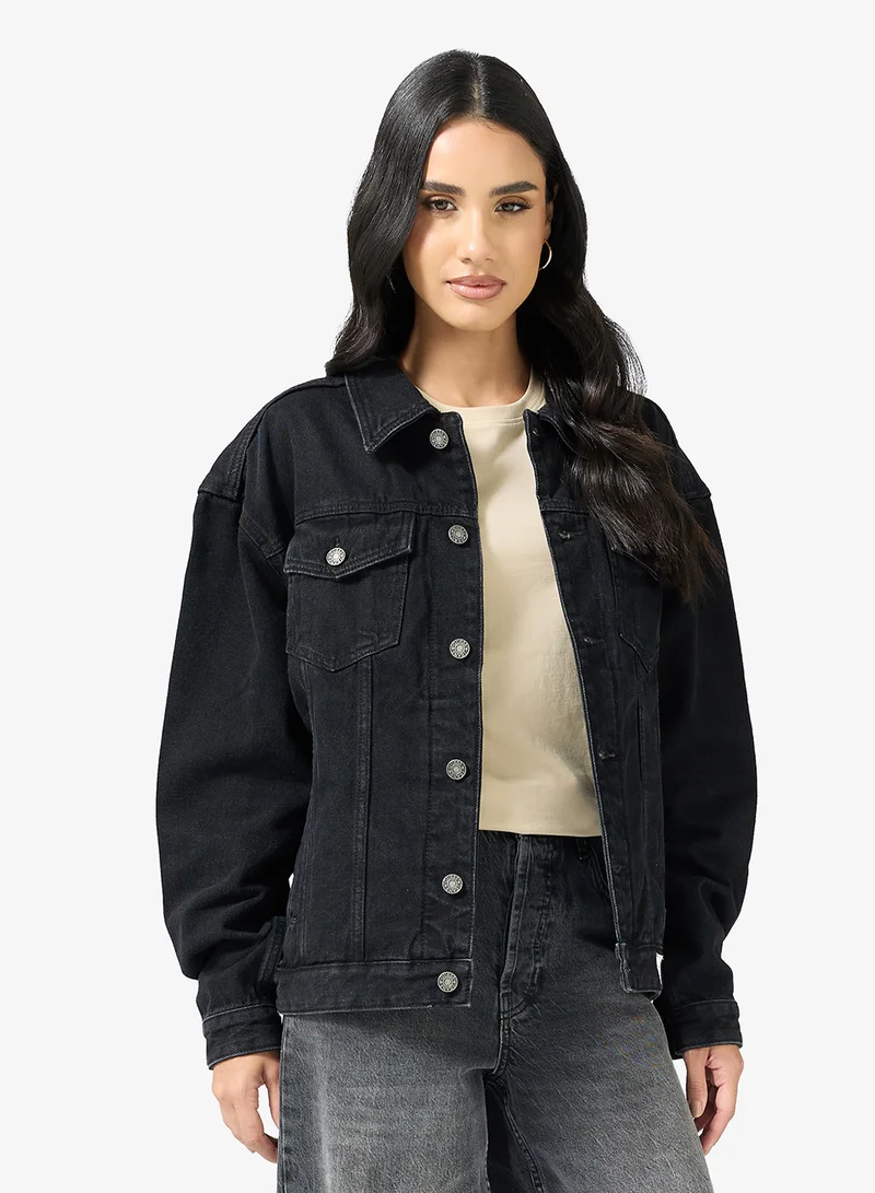 GUESS Unisex Oversized Trucker Jacket