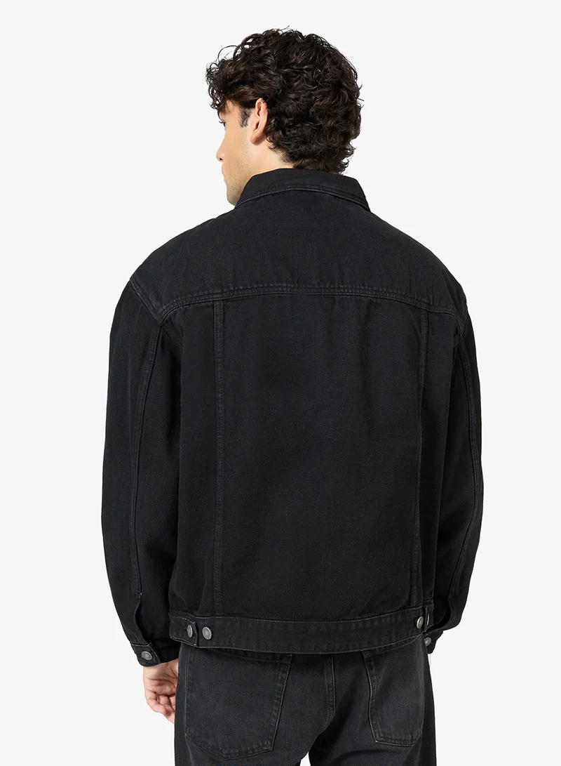 GUESS  Unisex Oversized Trucker Jacket  | Best Price UAE