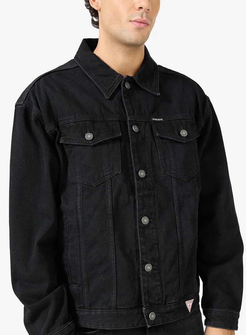 GUESS  Unisex Oversized Trucker Jacket  | Best Price UAE