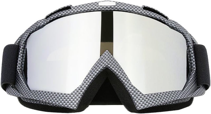 JAMIEWIN Professtional Adult Motorcycle Motocross Dirt Bike ATV Goggles OTG Goggle for Men Women Youth Kids (C86 Black Fiber) - Image 1