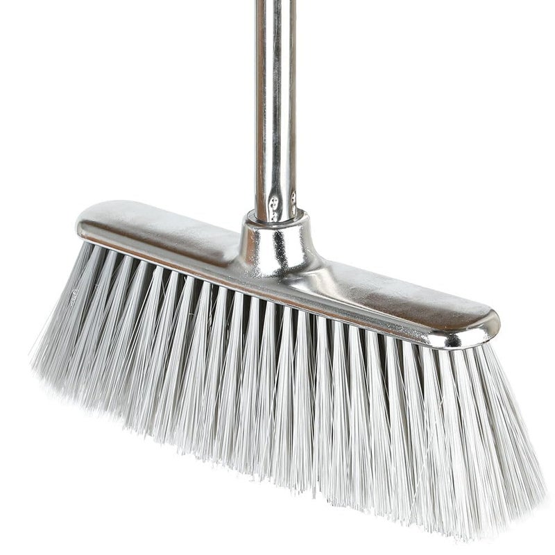GLOHOO Indoor Soft Bristles Angle Sweeping Broom with Long Handle for Kitchen Hardwood Floor Cleaning (Broom) - Image 1