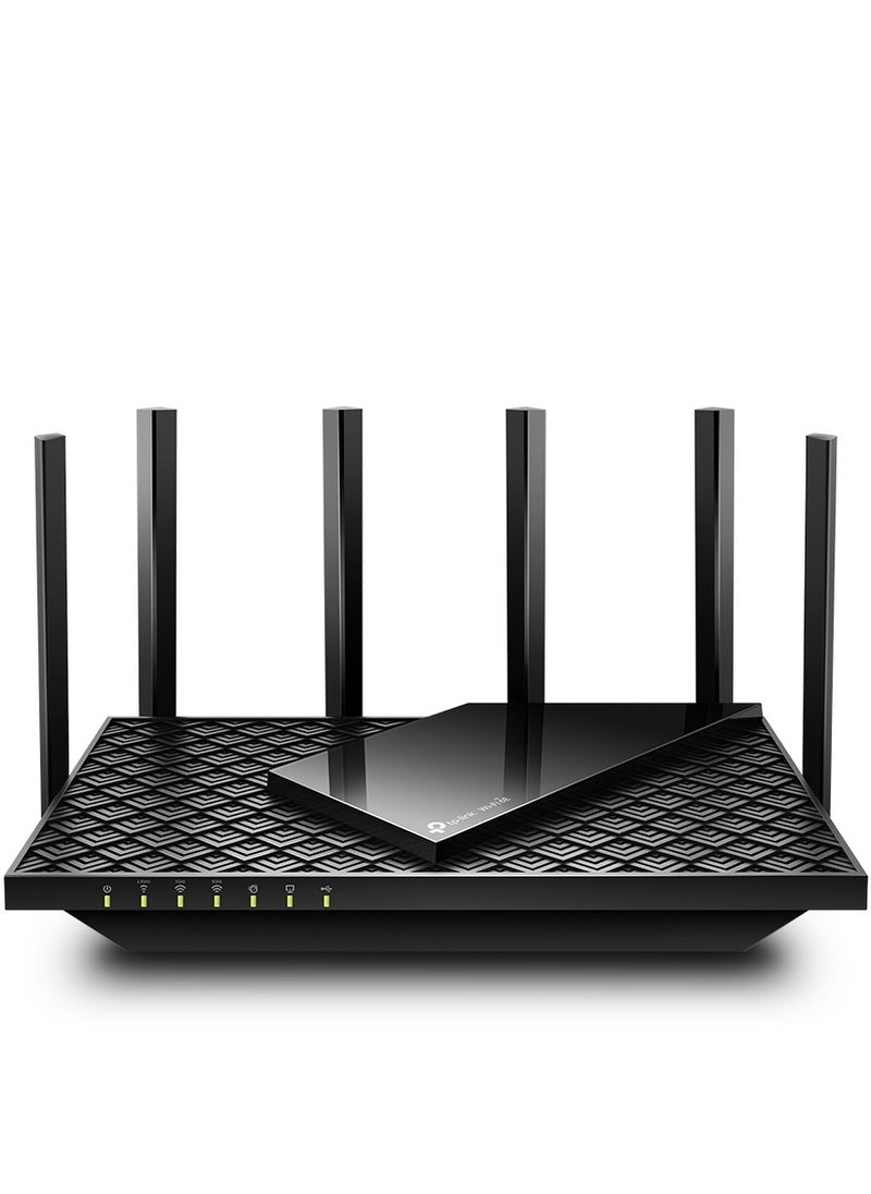 Tp-link Tl - AXE5400 Tri-Band WiFi 6E Archer AXE75 Gigabit Wireless Internet Ax Router For Gaming VPN One Mesh WPA3 Black - Image 1