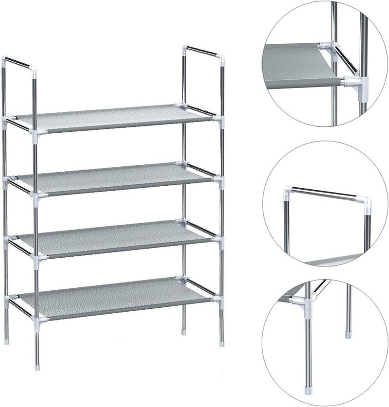Longkins Shoe Rack 4 layer Shoe Organizer Dormitory Shoe Stand Family Accessories Storage Shelf - Image 3