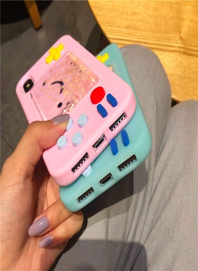 UnnFiko Squishy 3D Cartoon Game Case Compatible with iPhone 6 Plus/iPhone 6s Plus, Creative Liquid Stars Funny Play Case Soft Rubber Protective Cover for Girls Women (Pink) - Image 4