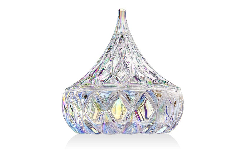 طبق حلوى جودينجر هيرشي طبق شوكولاتة ديكور كريستالي لامع لديكور غرفة المعيشة وغرفة الطعام