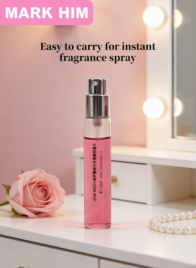 MARK HIM Paris-Inspired Luxury Perfume Gift Set, Iconic Eau de Parfum for Women (50ml + 12ml Travel Spray with Lambskin Case), Long-Lasting Floral Vanilla Fragrance EDP - Image 4