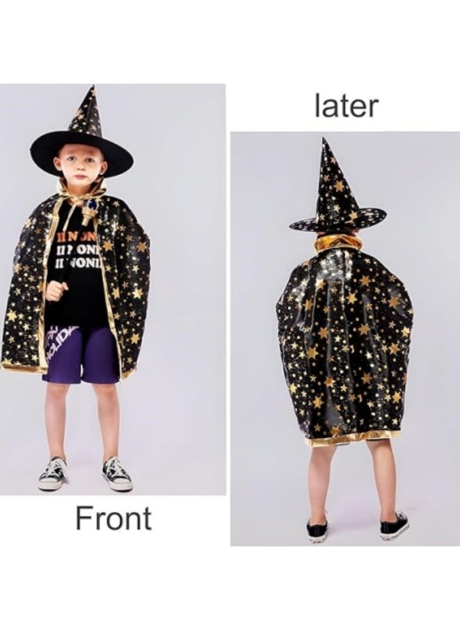 GGEROU Wizard Witch Cape with Hat, 3 Sets Cosplay Costume Cloak  - Image 4