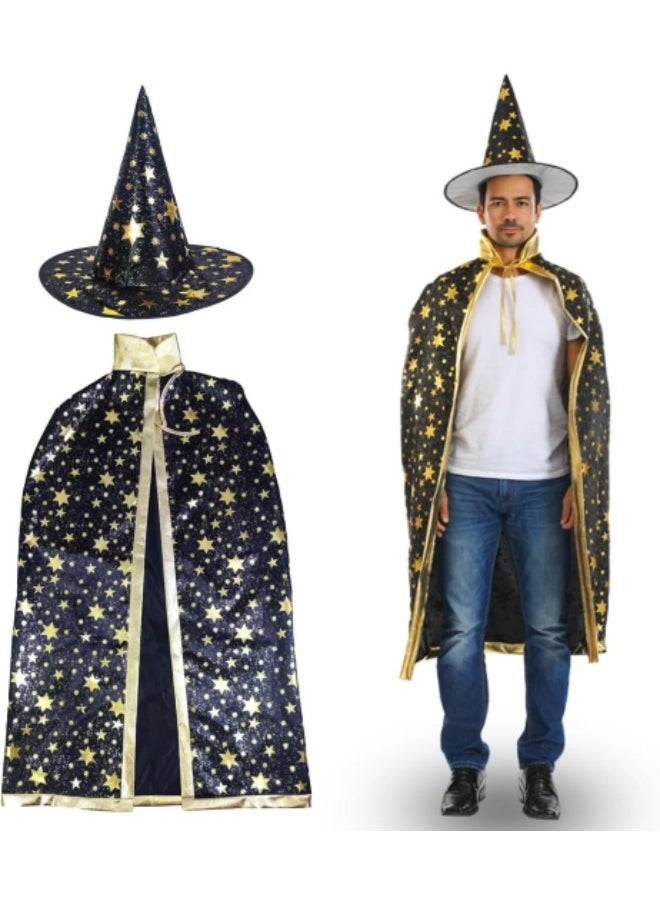 GGEROU Wizard Witch Cape with Hat, 3 Sets Cosplay Costume Cloak  - Image 5