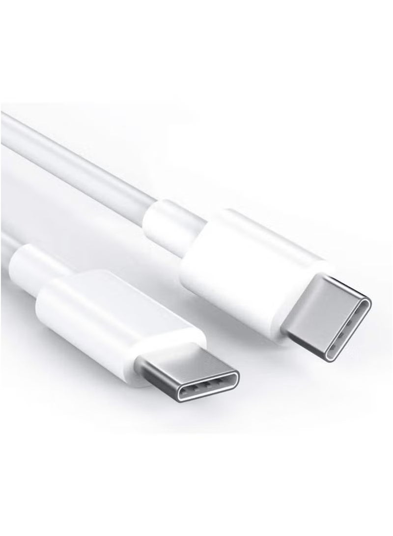 USB-C to USB-C Cable USB C Charger Cable for iPhone 15, Mac Book Pro 2020, iPad Pro 2020, Switch, Samsung Galaxy S20 Plus S9 S8 Plus, Pixel, Laptops and lot more - Image 1
