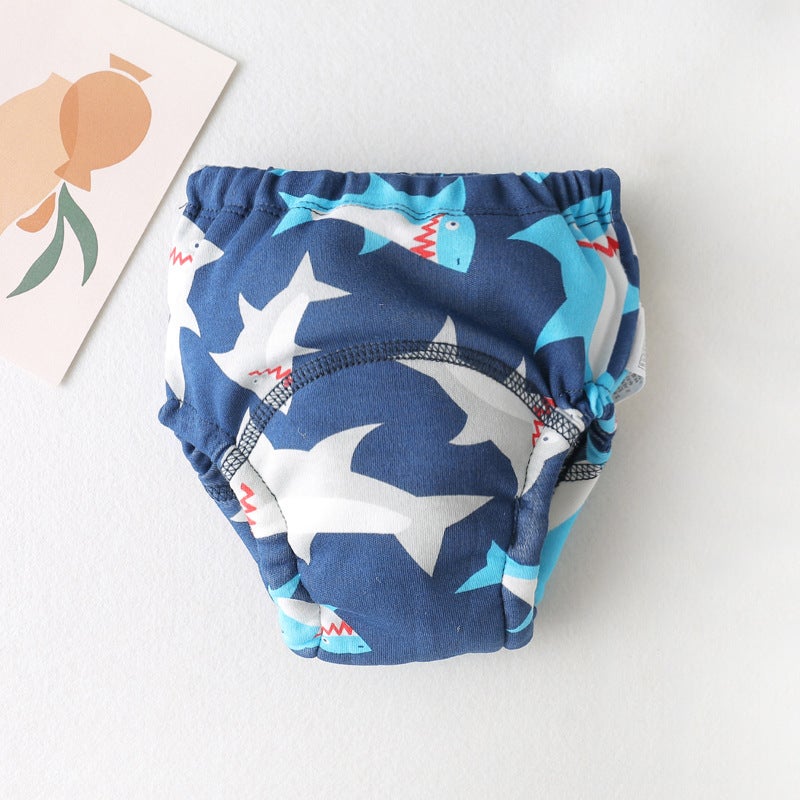New Cotton Baby Training Pants Waterproof Breathable Big Shark 