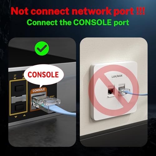 OIKWAN Console Cable RJ45 to USB, Console Cable，USB Console Cable with FT232 Chip Compatible with Cisco,HP,NETGEAR,Huawei,Routers/Switches for Laptop in Linux,Windows, Mac - Image 3