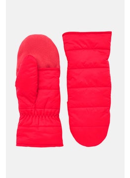 Tchibo 1 Pair Of Quilted Folding Mittens, Red  - Image 2