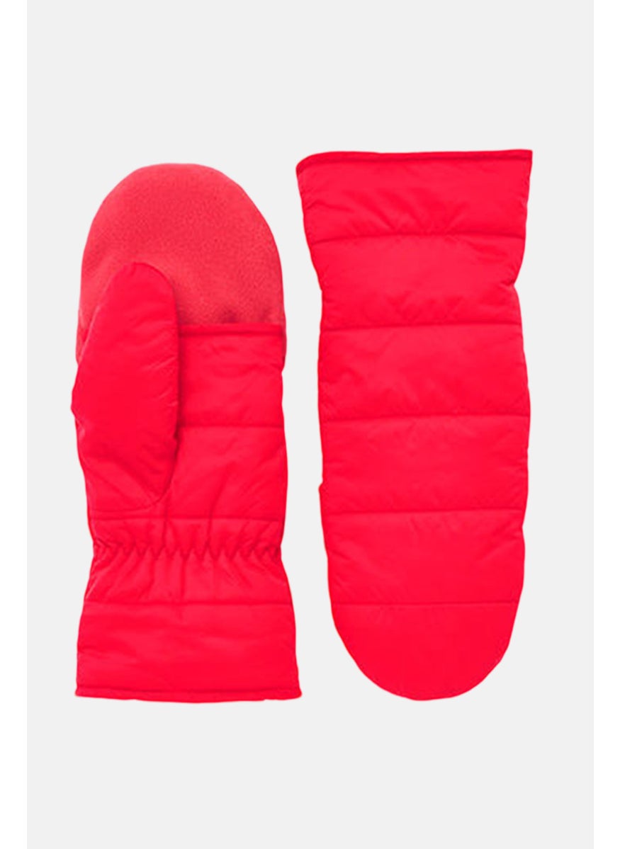 Tchibo 1 Pair Of Quilted Folding Mittens, Red  - Image 2