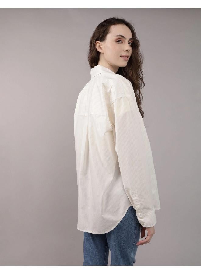 American Eagle AE Perfect Button-Up Shirt - Image 4