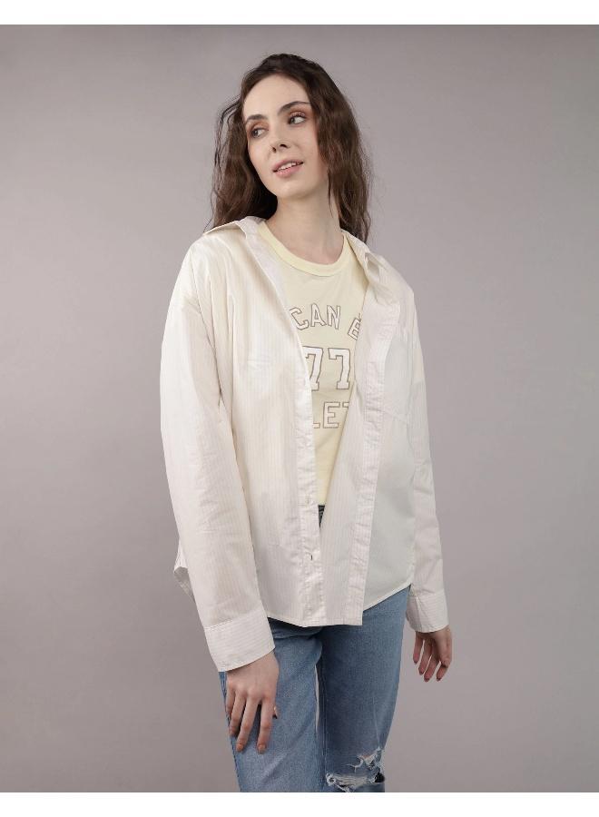 American Eagle AE Perfect Button-Up Shirt - Image 1