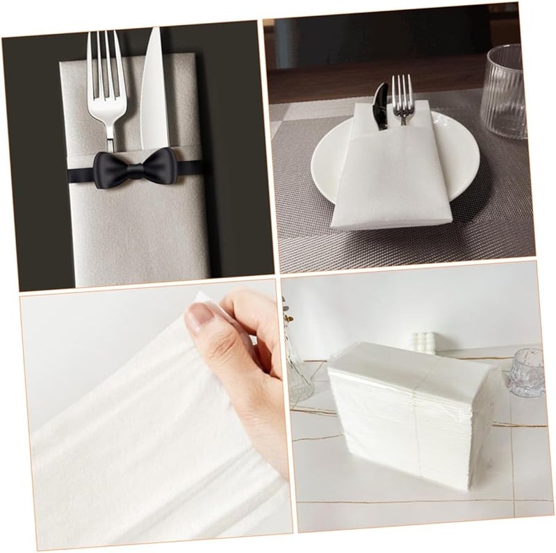 50 Pcs Disposable Dinner Napkins Thickened for Parties Events Hotel Use Dust Design - Image 4