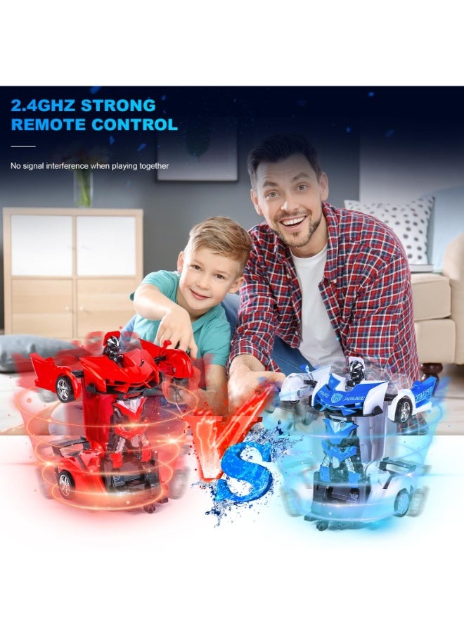 TOY GARDEN Transformer Cars RC Toy for Boys | Remote Controlled Deformed Car with Electric Racing Features | Ideal Birthday Gift | Red  - Image 2