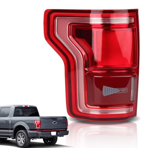 STRAUTOS LED Tail Lights Compatible With Ford F150 2015 2016 2017 Rear Brake Lamp Signal Assembly ‎Taillights with Blind Spot Module Not Included Replace HL3Z13405D (Left Driver Side) - Image 1