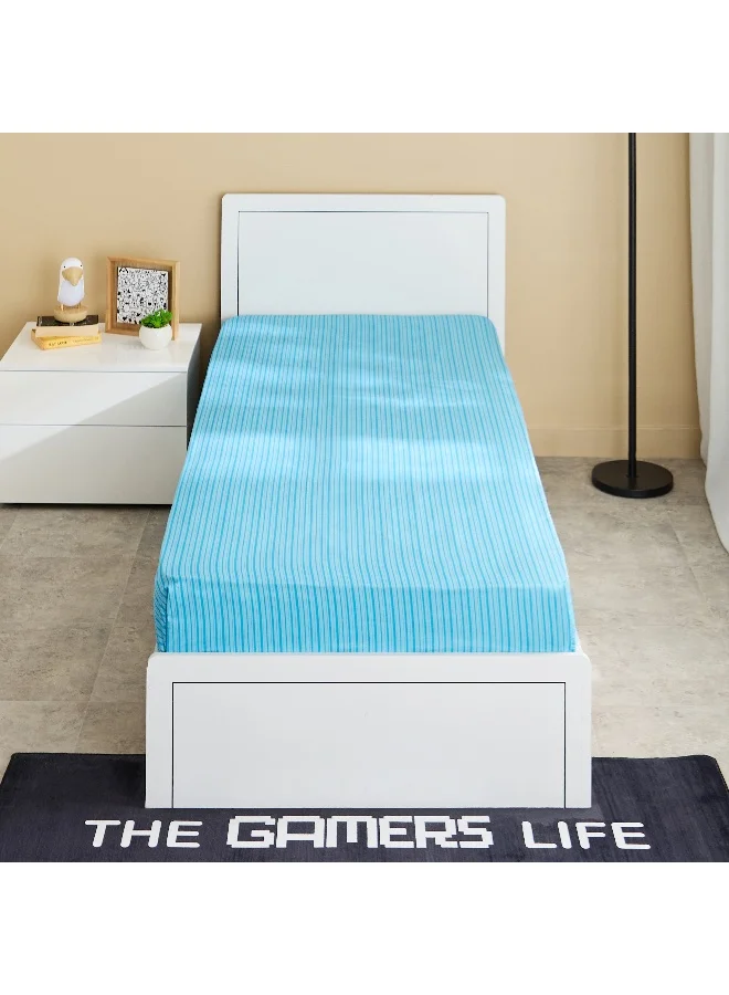 Home Box Tom Slumber Ride Glide Single Microfibre Fitted Sheet - 90x200+25 cm