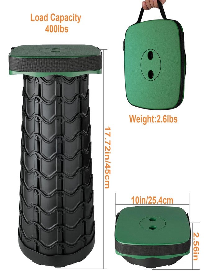 Boreeman كرسي بوريمان القابل للطي، كرسي مربع محمول، خفيف الوزن ولكنه أكثر متانة مع قدرة تحمل تصل إلى 400 رطل، كرسي قابل للطي مطور للتخييم وصيد الأسماك والمشي لمسافات طويلة والشواء (مربع أخضر عسكري) - Image 2