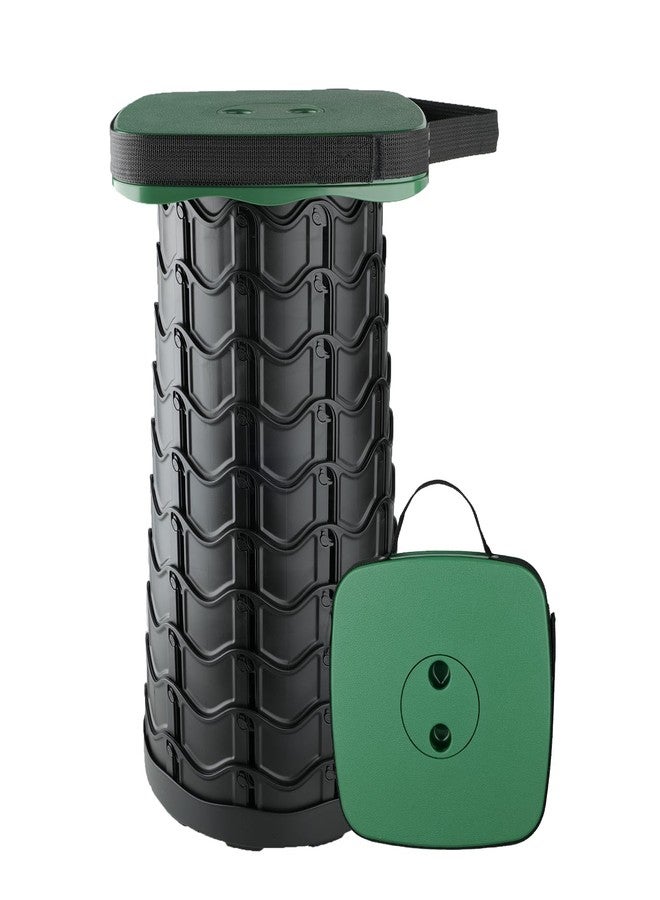 Boreeman كرسي بوريمان القابل للطي، كرسي مربع محمول، خفيف الوزن ولكنه أكثر متانة مع قدرة تحمل تصل إلى 400 رطل، كرسي قابل للطي مطور للتخييم وصيد الأسماك والمشي لمسافات طويلة والشواء (مربع أخضر عسكري) - Image 1