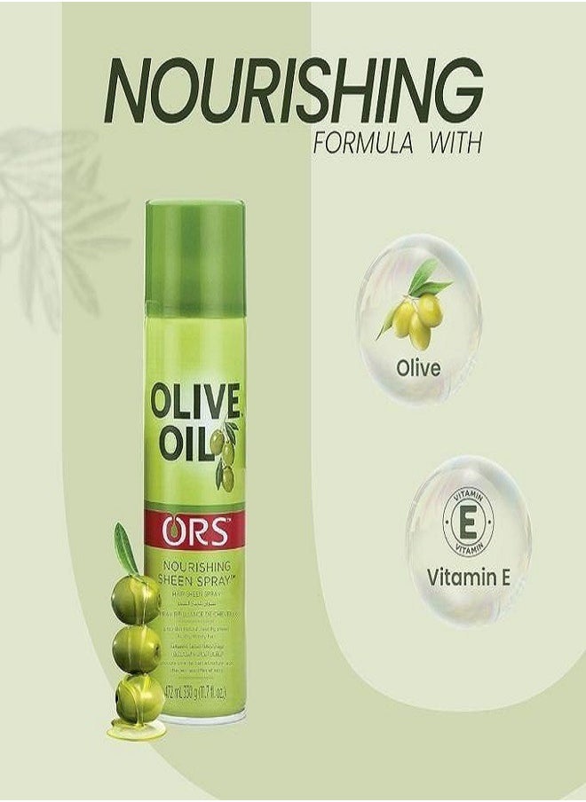 ORS Olive Oil Nourishing Hair Sheen Spray 250ml  - Image 3