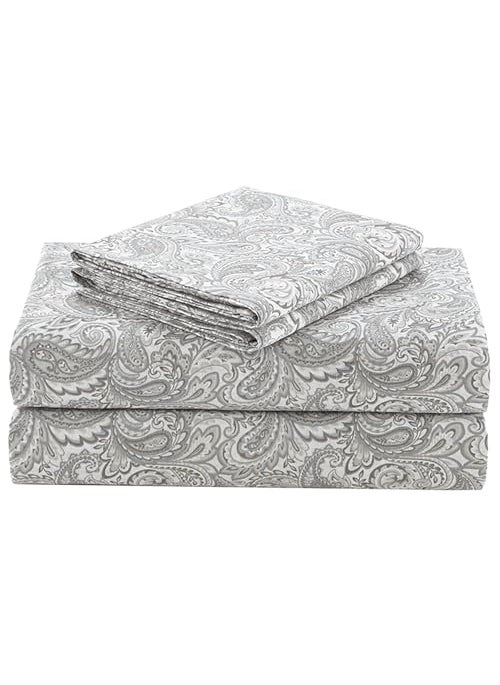 Comfort Spaces Comfort Spaces 100 Cotton Sheet Set Breathable Lightweight Soft with 14 Elastic Pocket Fits up to 16 Mattress All Season Cozy Bedding Matching Pillow Case Cal King Paisley Multi 4 Piece 