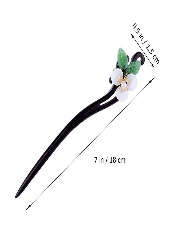 IMIKEYA Retro Hair Stick Ebony Hairpin Handmade Hairpin Wooden Pole Accessory for Occasion - Image 5