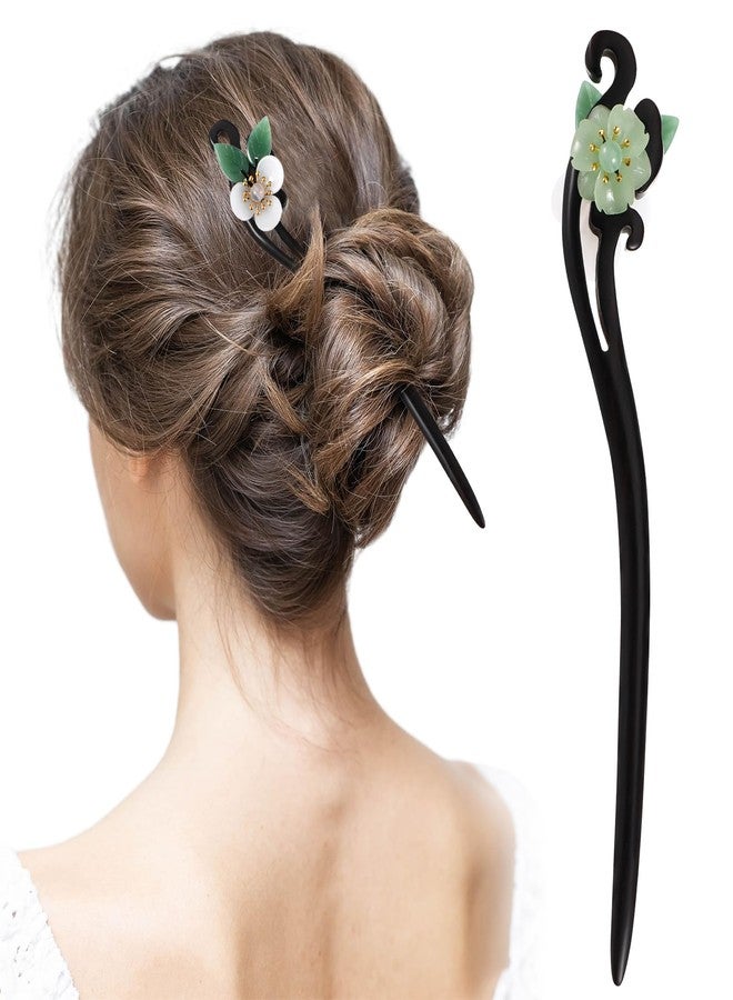 IMIKEYA Retro Hair Stick Ebony Hairpin Handmade Hairpin Wooden Pole Accessory for Occasion - Image 2
