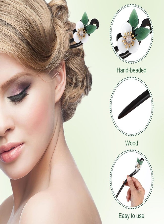 IMIKEYA Retro Hair Stick Ebony Hairpin Handmade Hairpin Wooden Pole Accessory for Occasion - Image 3
