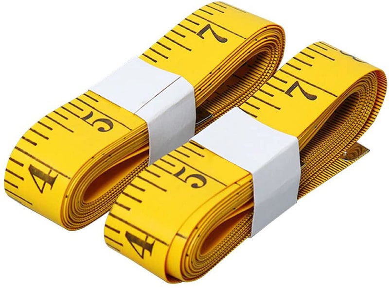 Sewing Tape Measure 2 Pack Double Scale Soft Tape Measuring Body Weight Loss Medical Body Measurement Sewing Tailor Cloth Ruler Dressmaker Flexible Ruler Tape Measure Multicolor 60Inches 50cm - Image 1