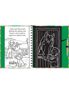 Scratch and Draw Farm Animals - Scratch Art Activity Book  - Image 1