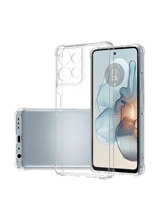 2 in 1 Motorola G75 5G Phone Case Cover & Screen Protector - Shockproof Clear Slim TPU Protective Phone Cover & Full Coverage Delicate Touch Tempered Glass Screen Protector for Motorola G75 5G - Image 2