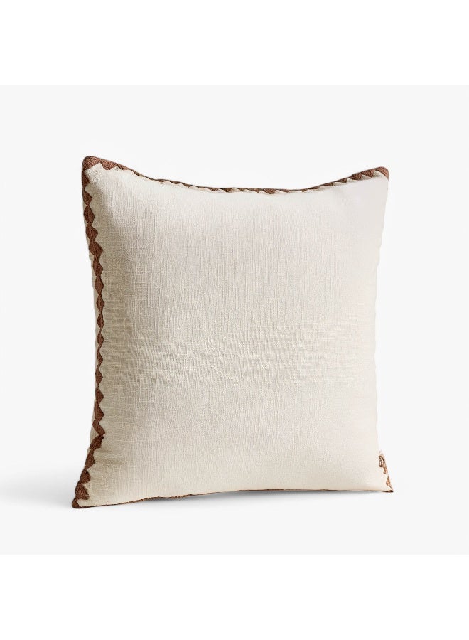 Home Box Arterra Border Embroidered Filled Cushion - 50x50 cm  - Image 5