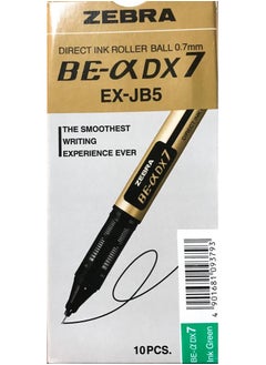 ZEBRA 10 Piece DX7 Direct Ink Rollerball Pen 0.7mm Medium Tip  - Image 1
