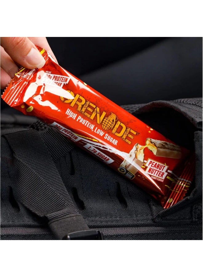 Grenade High Protein Low Sugar Bar Peanut Nutter 60g Pack of 12 - Image 3