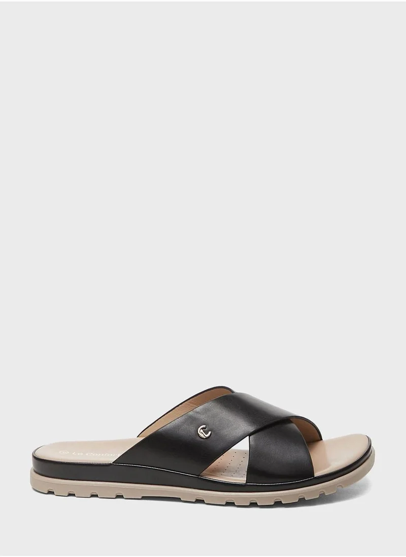 Le Confort X Strap Wedge Sandals