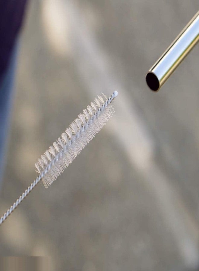 ANKZWEE Straw Cleaning Brush Stainless Steel Nylon Thin Pipes Drinking Straw Washing Cleaning Brushes/Straw Brushes with Tiny Bristles, for Tumbler, Sippy Cup, Bottle and Tube, (Pack of 2) - Image 2