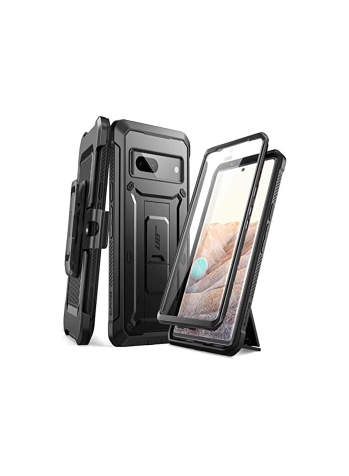 SUPCASE [Unicorn Beetle Pro] Case Designed For Google Pixel 7 5G Rugged Holster Case with Screen Protection with built-in Screen Protector - Black - Image 1