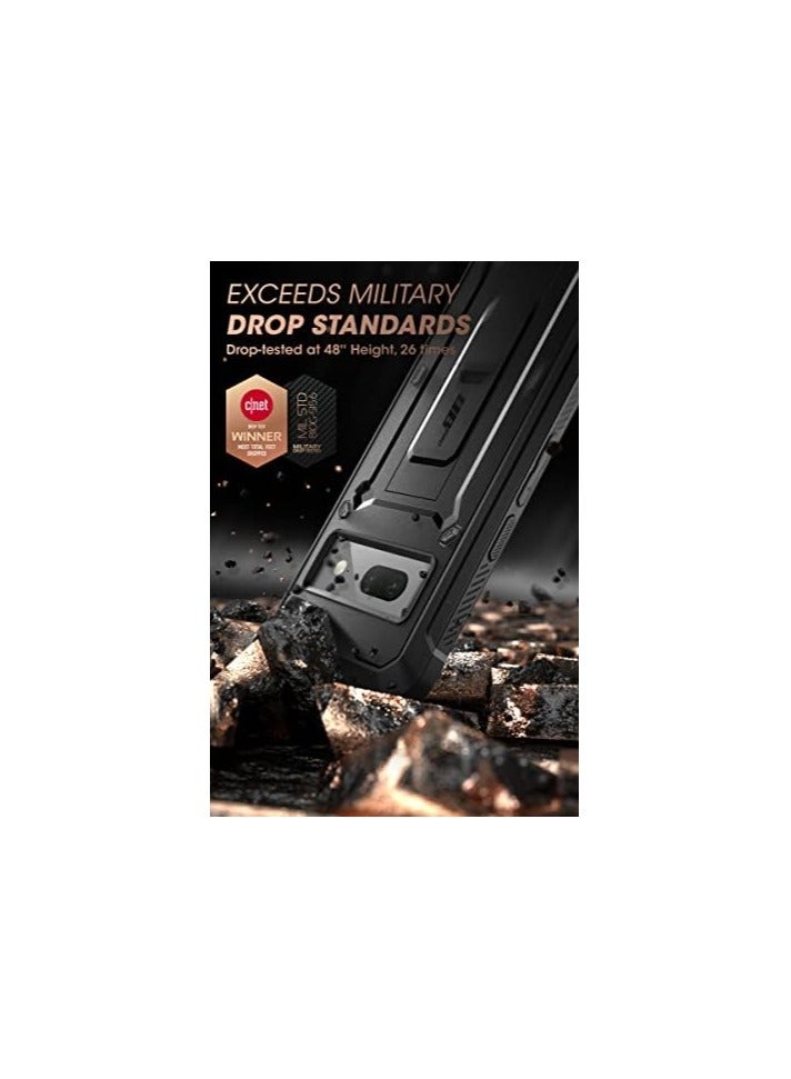 SUPCASE [Unicorn Beetle Pro] Case Designed For Google Pixel 7 5G Rugged Holster Case with Screen Protection with built-in Screen Protector - Black - Image 3