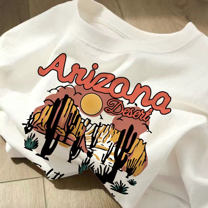 Factory wholesale short sleeve cherry balls printed clothes T-shirt trendy thin fashion Korean short sleeve T-shirt - Image 1