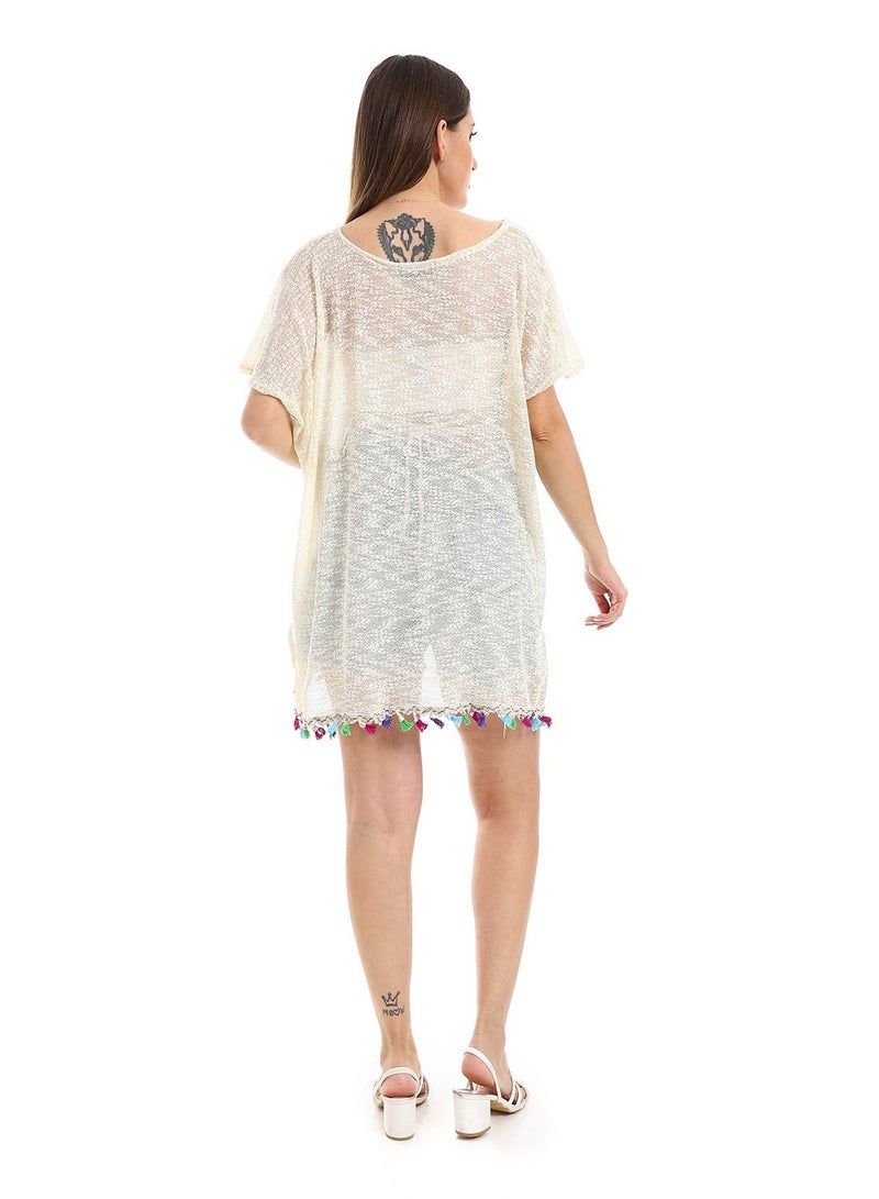 Caesar Womens Shawl Without Sleeves - Image 4